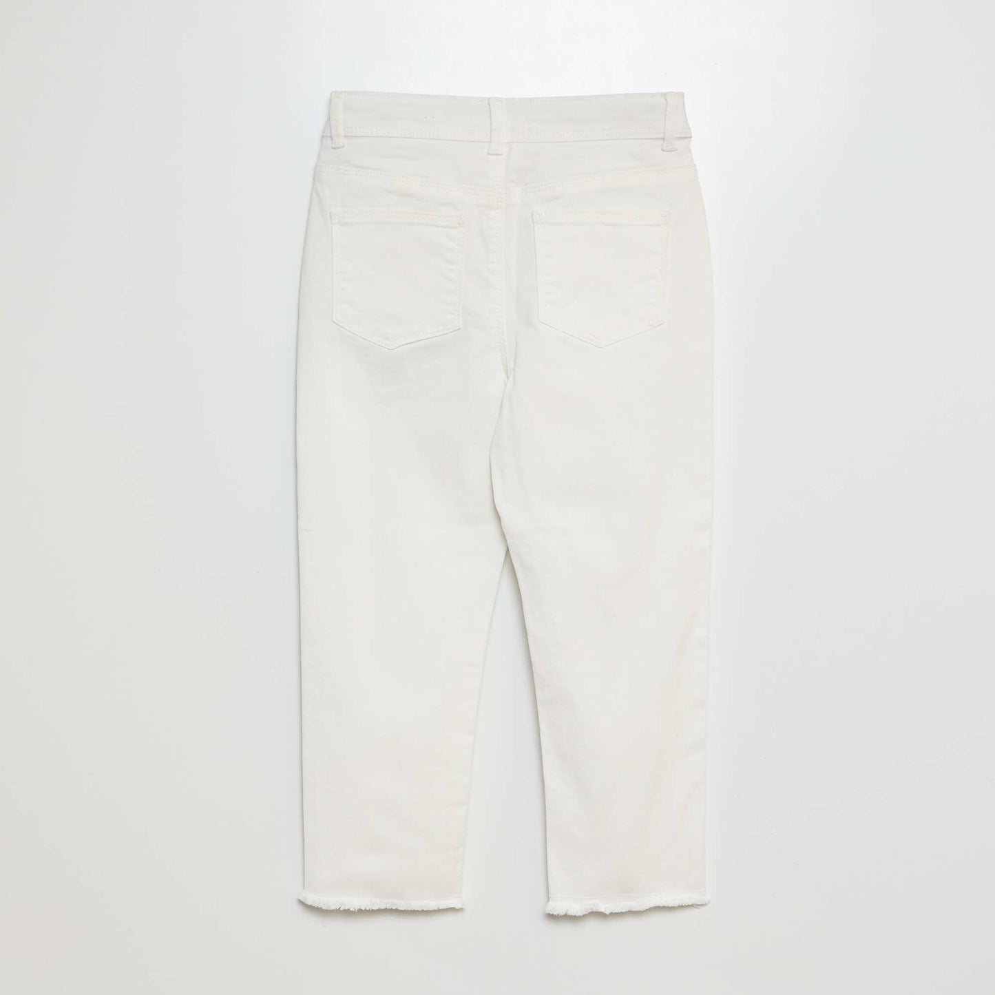 Skinny cropped trousers WHITE