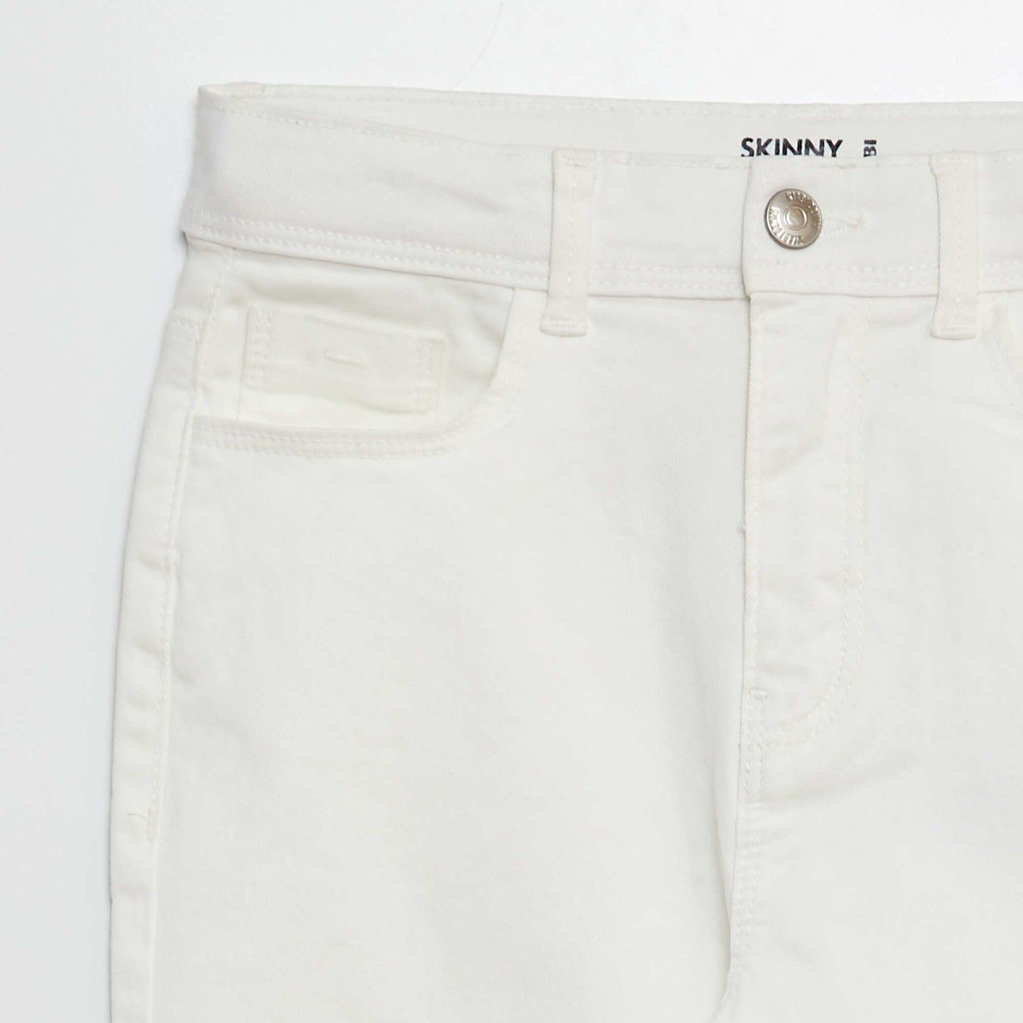 Skinny cropped trousers WHITE