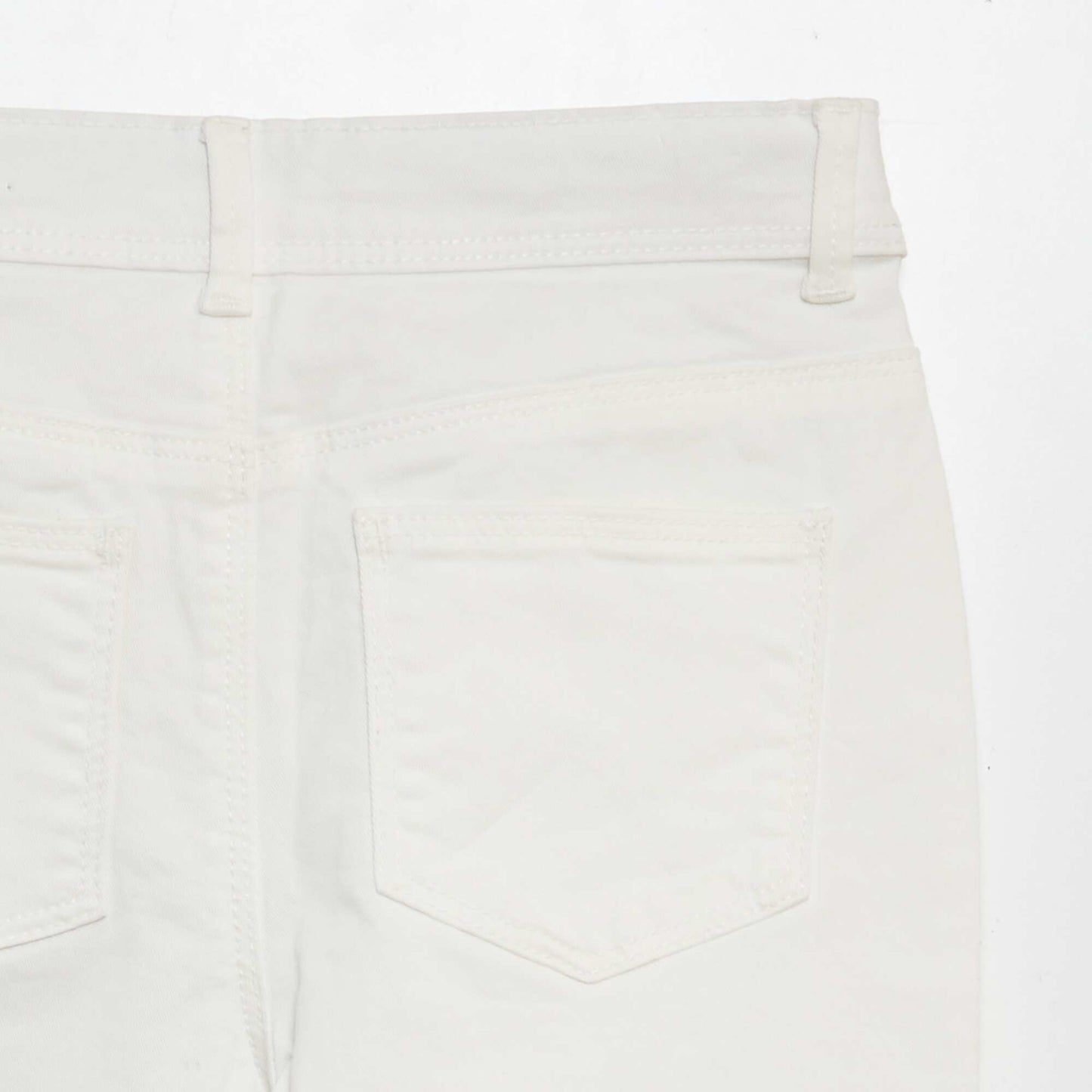 Skinny cropped trousers WHITE