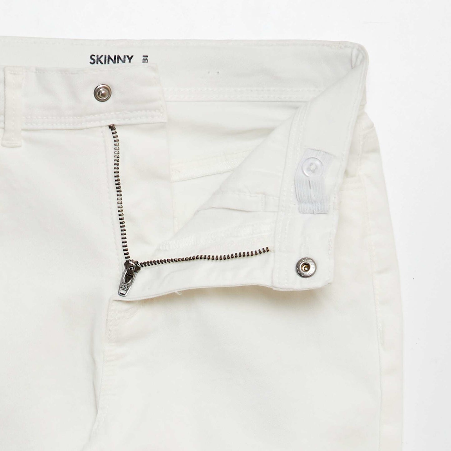 Skinny cropped trousers WHITE