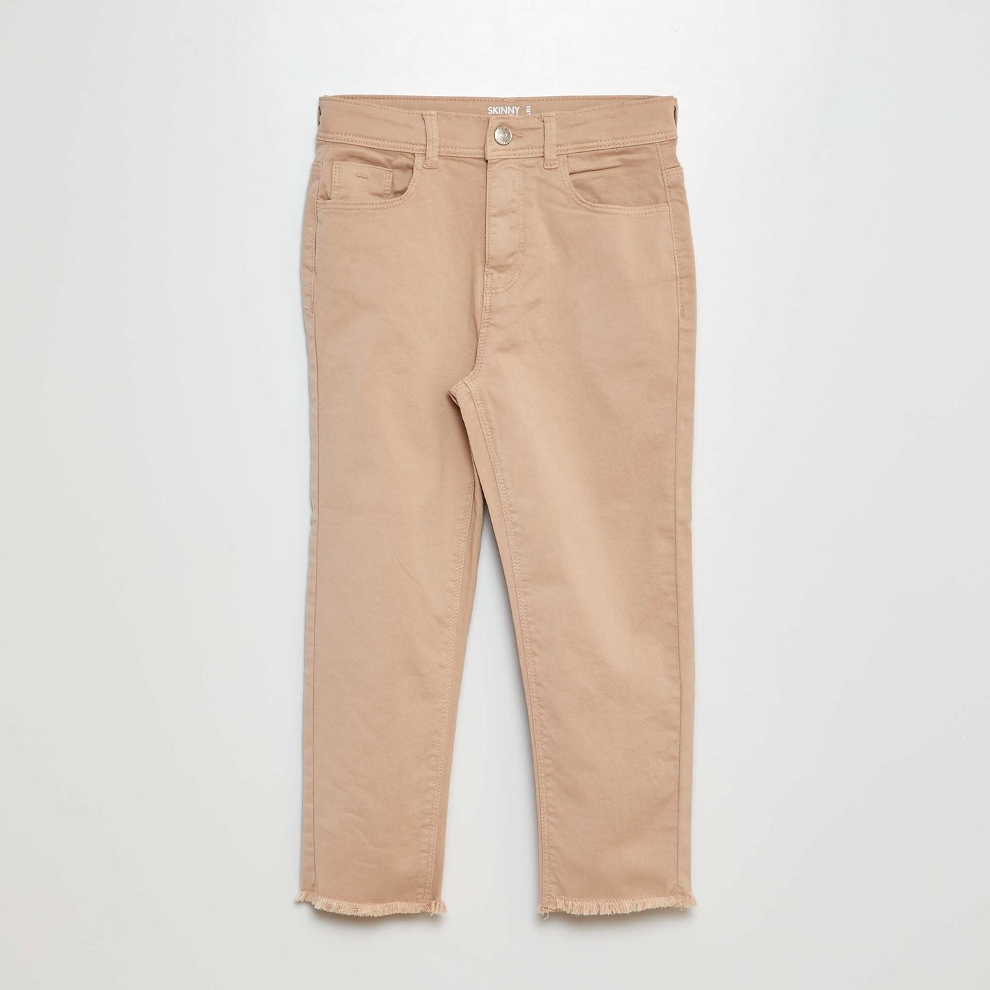 Skinny cropped trousers BEIGE