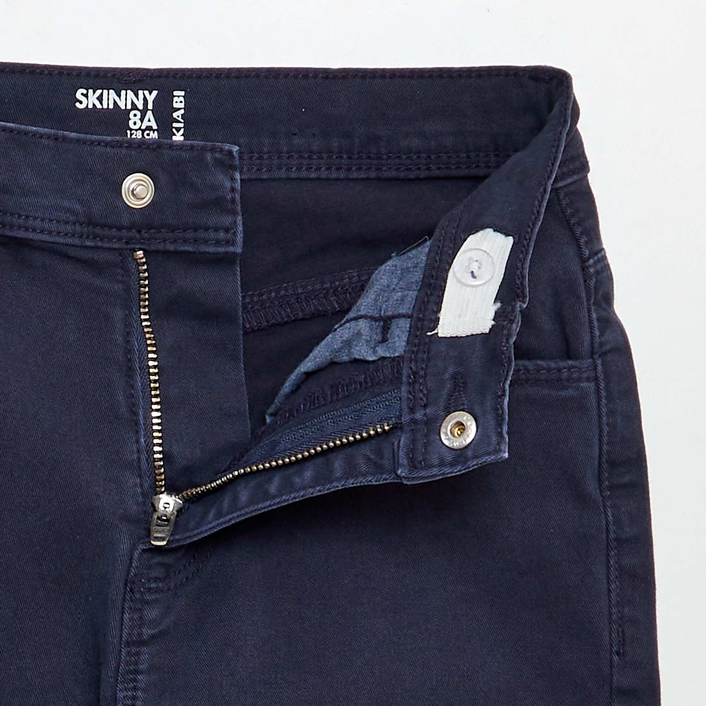 Skinny cropped trousers blue