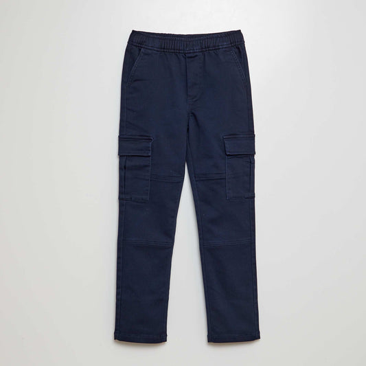 Multi-pocket trousers blue