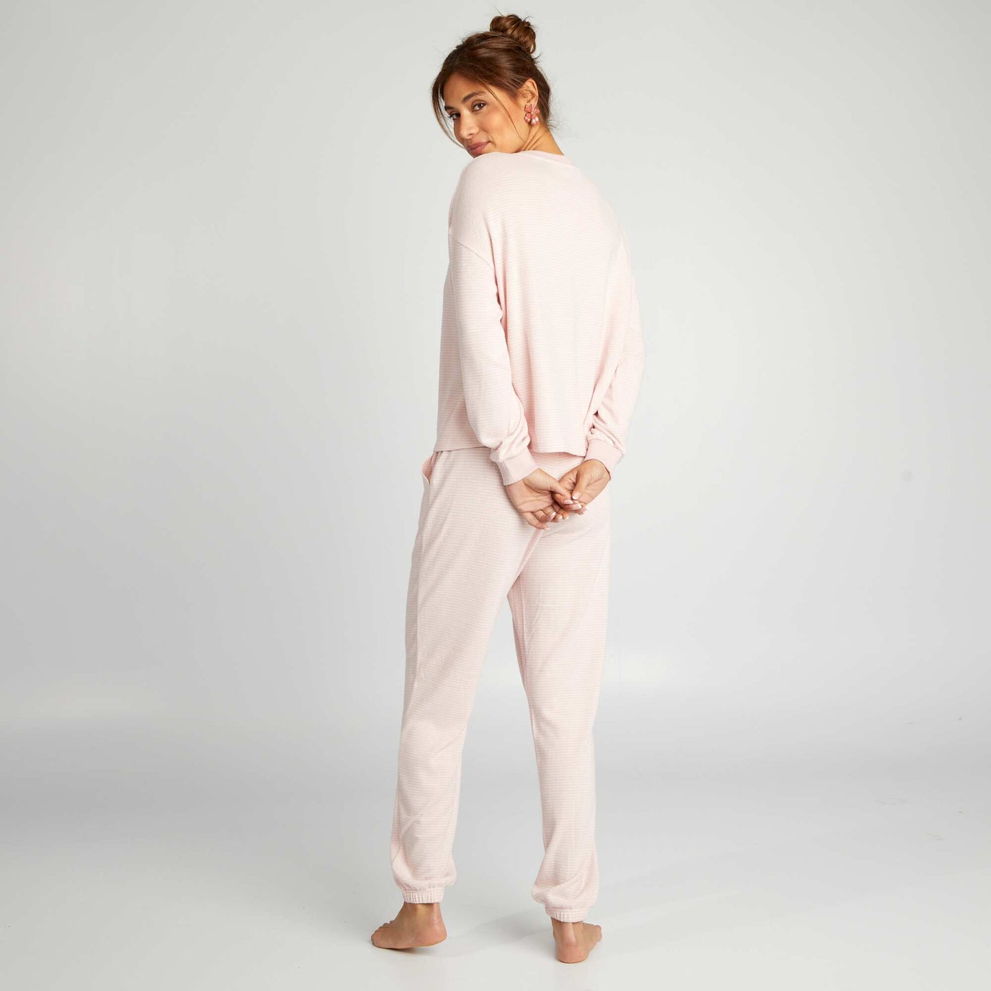 T-shirt and trousers pyjama set - 2-piece set PINK