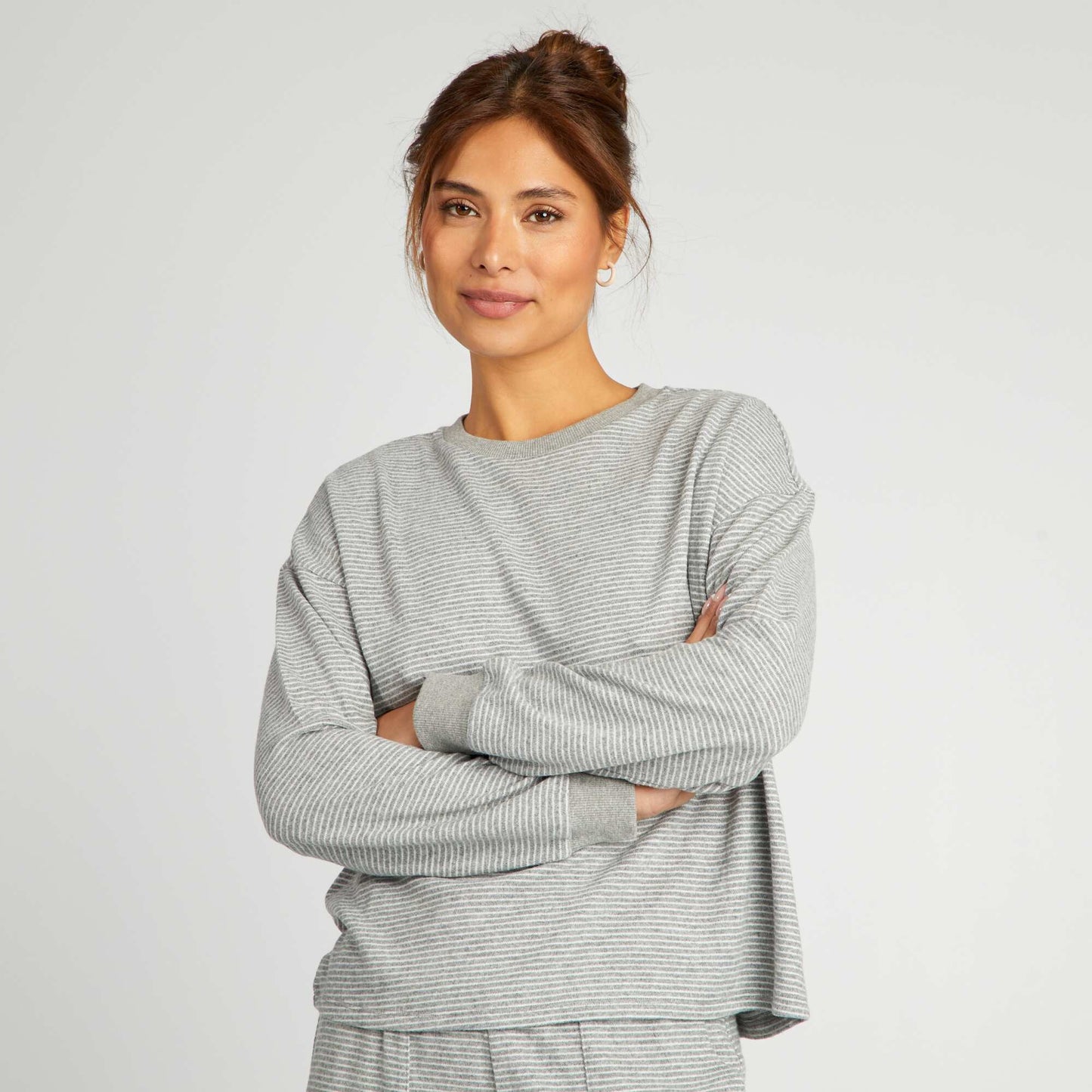 T-shirt and trousers pyjama set - 2-piece set GREY