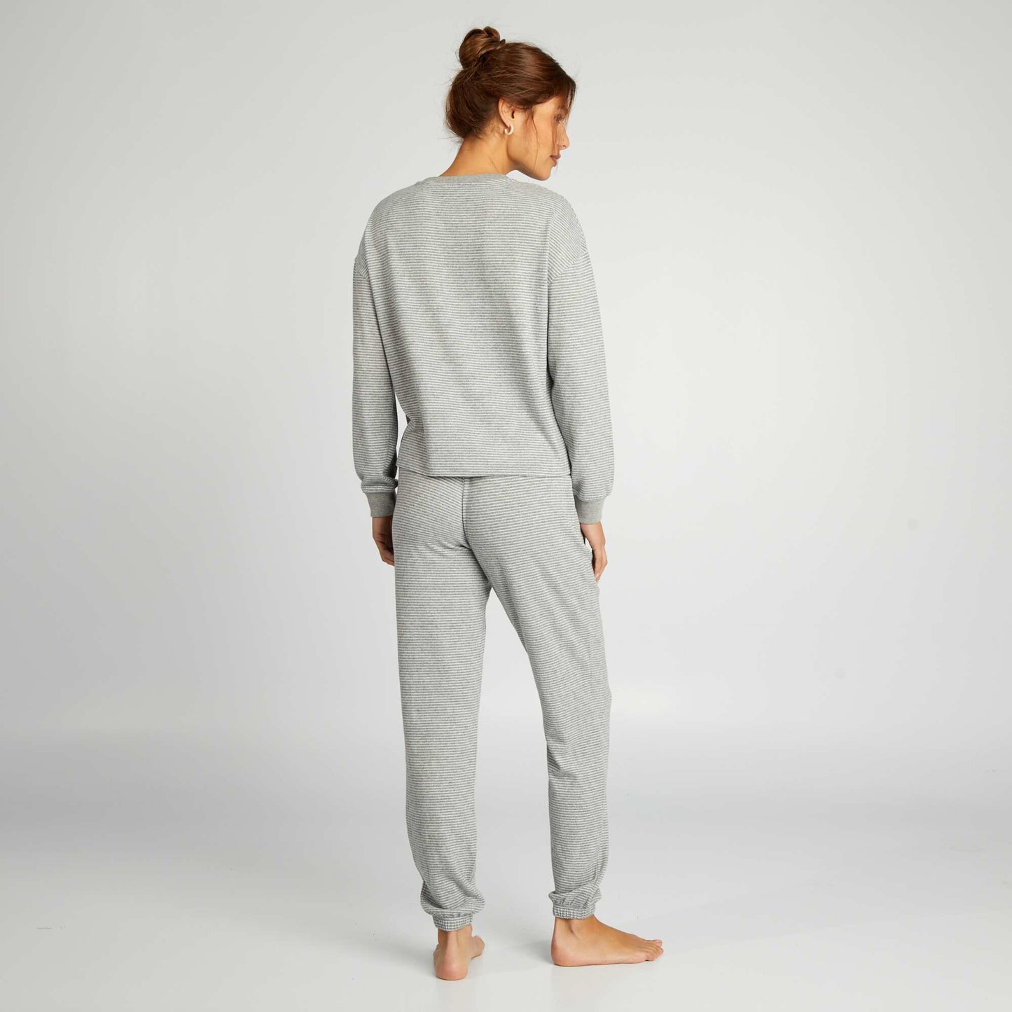 T-shirt and trousers pyjama set - 2-piece set GREY