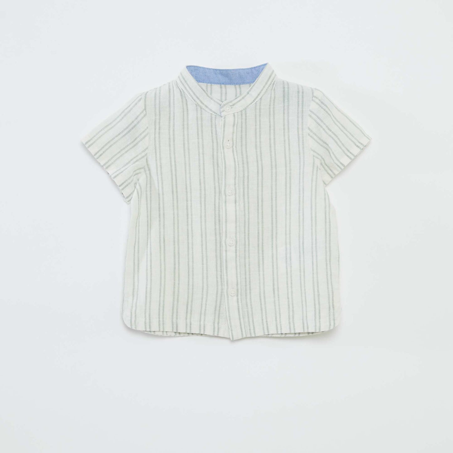 Striped short-sleeved shirt WHITE