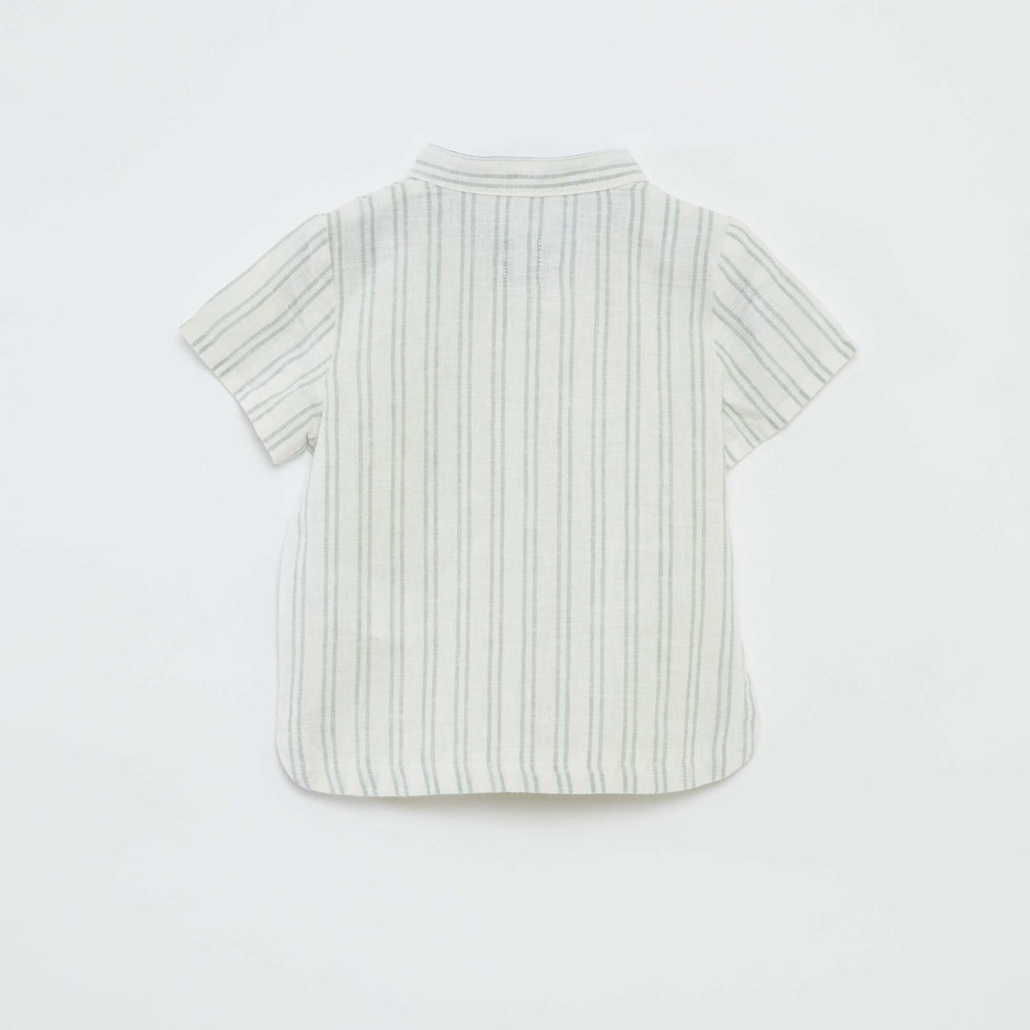 Striped short-sleeved shirt WHITE