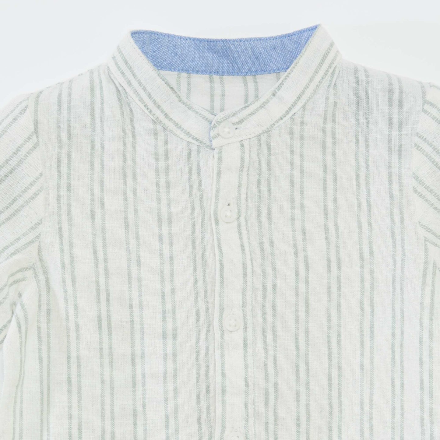 Striped short-sleeved shirt WHITE