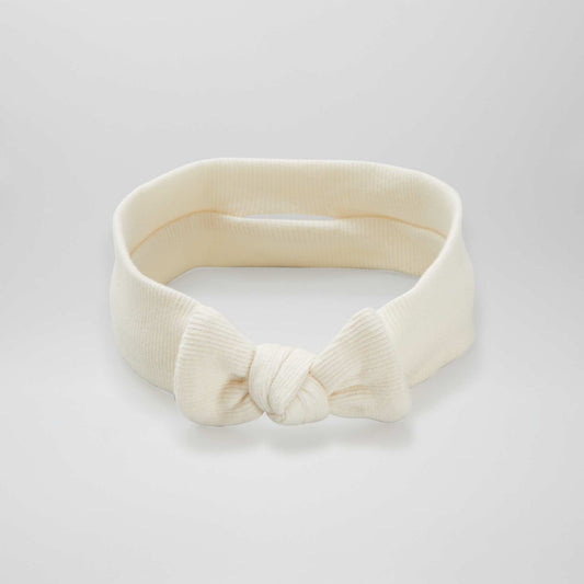 Bow headband BEIGE