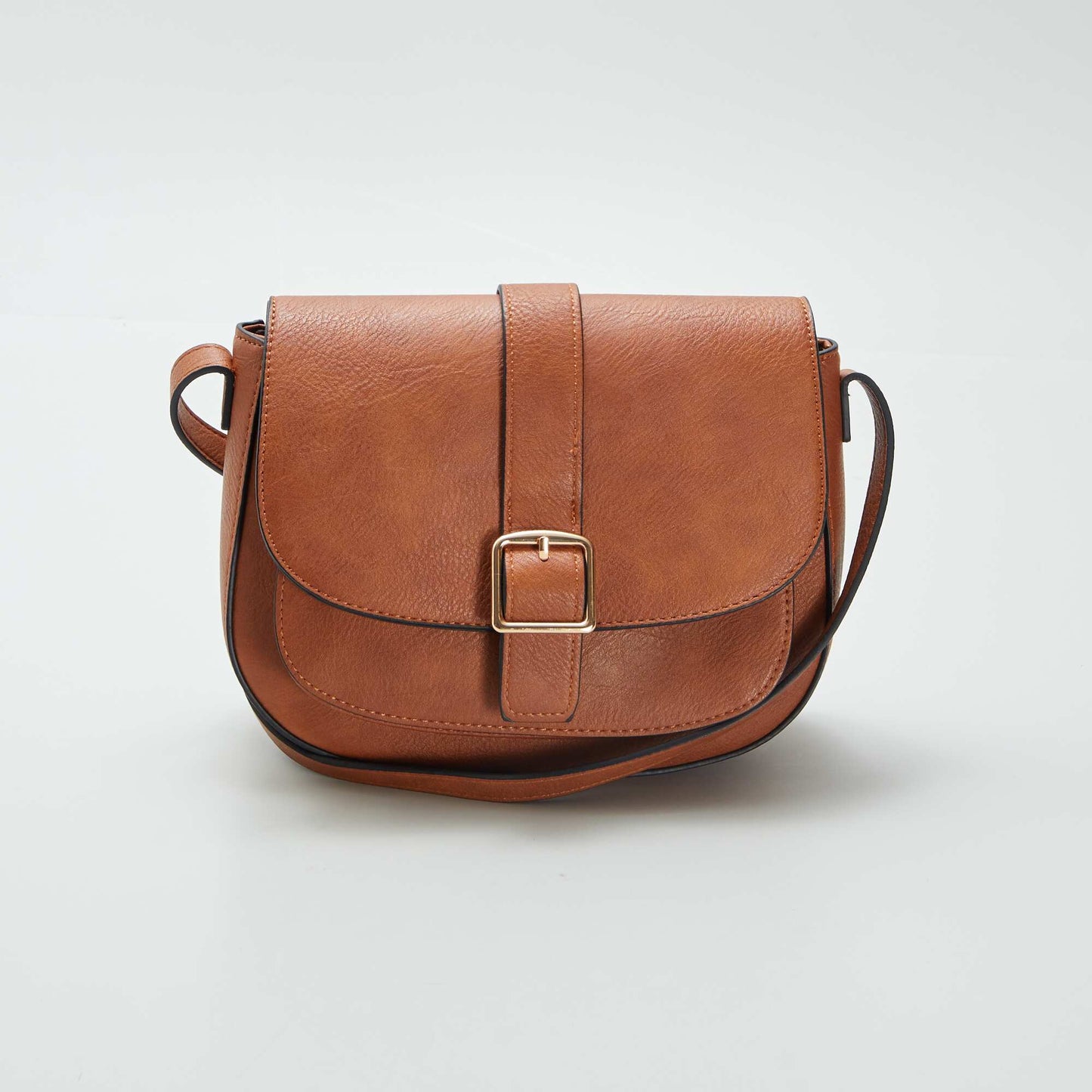 Shoulder bag with long strap BROWN