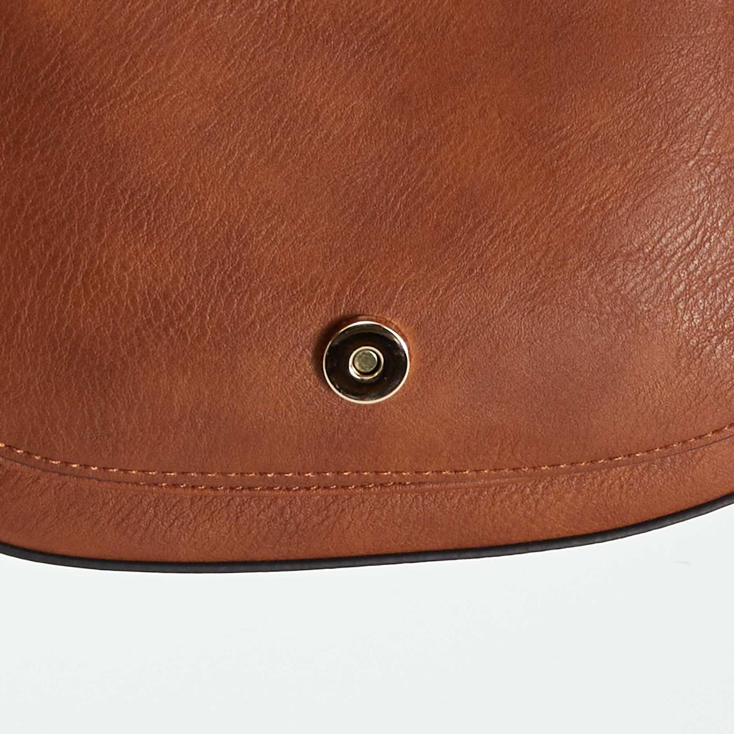 Shoulder bag with long strap BROWN