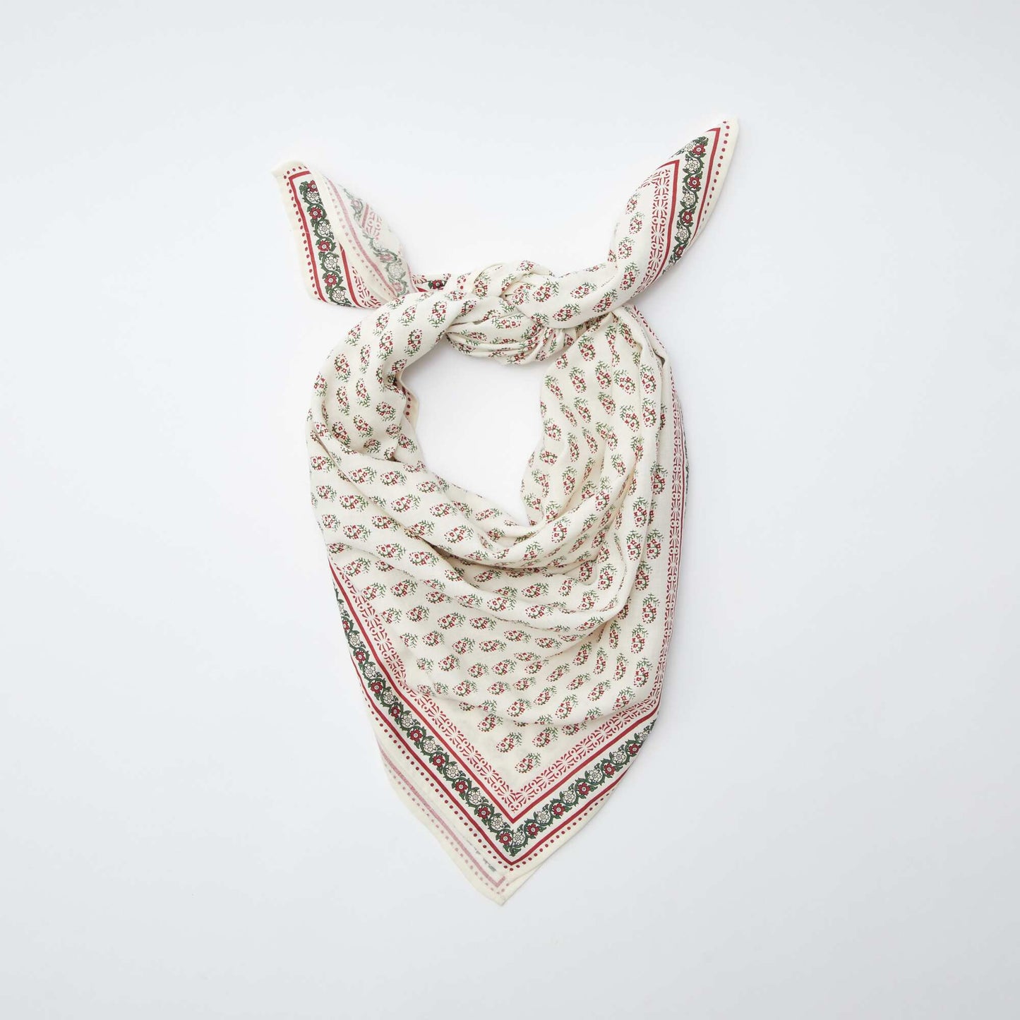 Large printed scarf WHITE