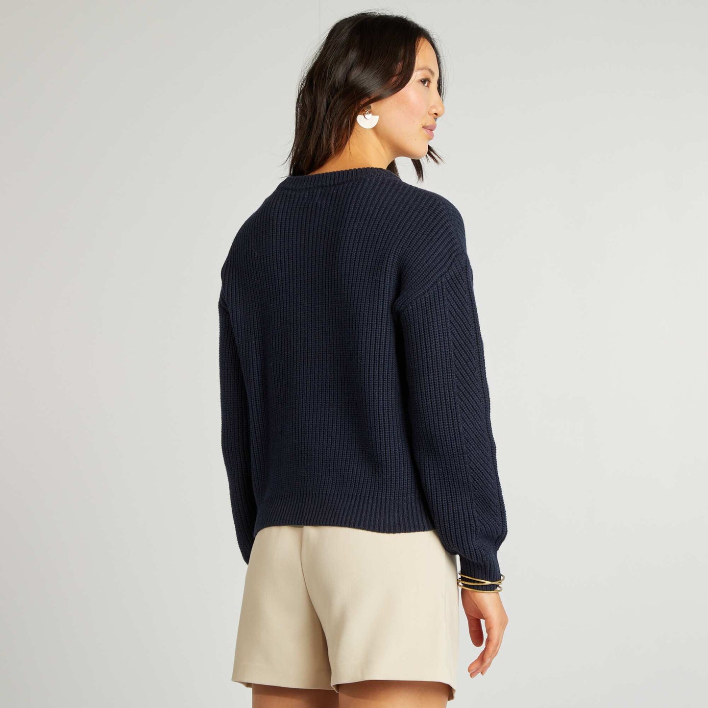 Chunky knit sweater BLUE