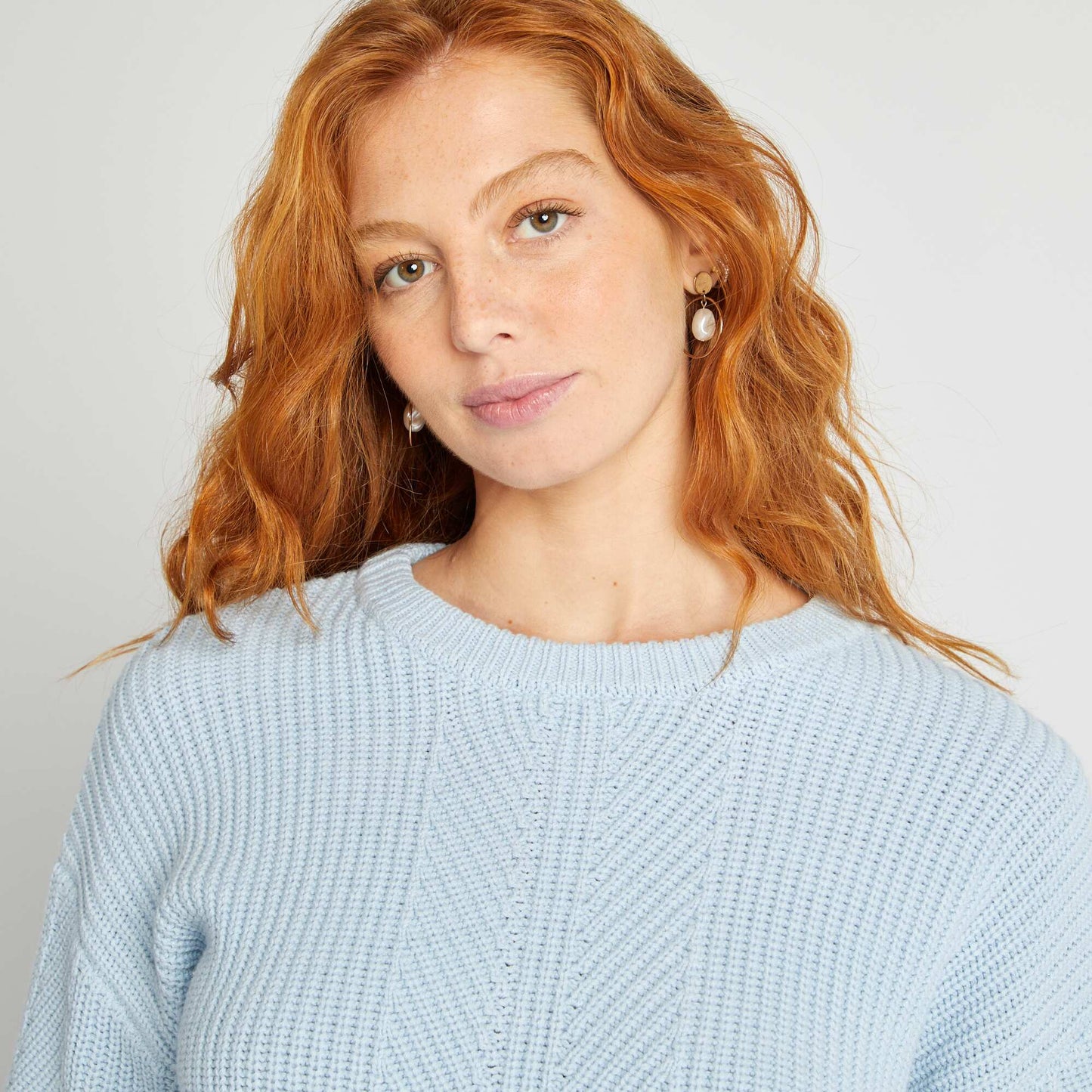 Chunky knit sweater BLUE