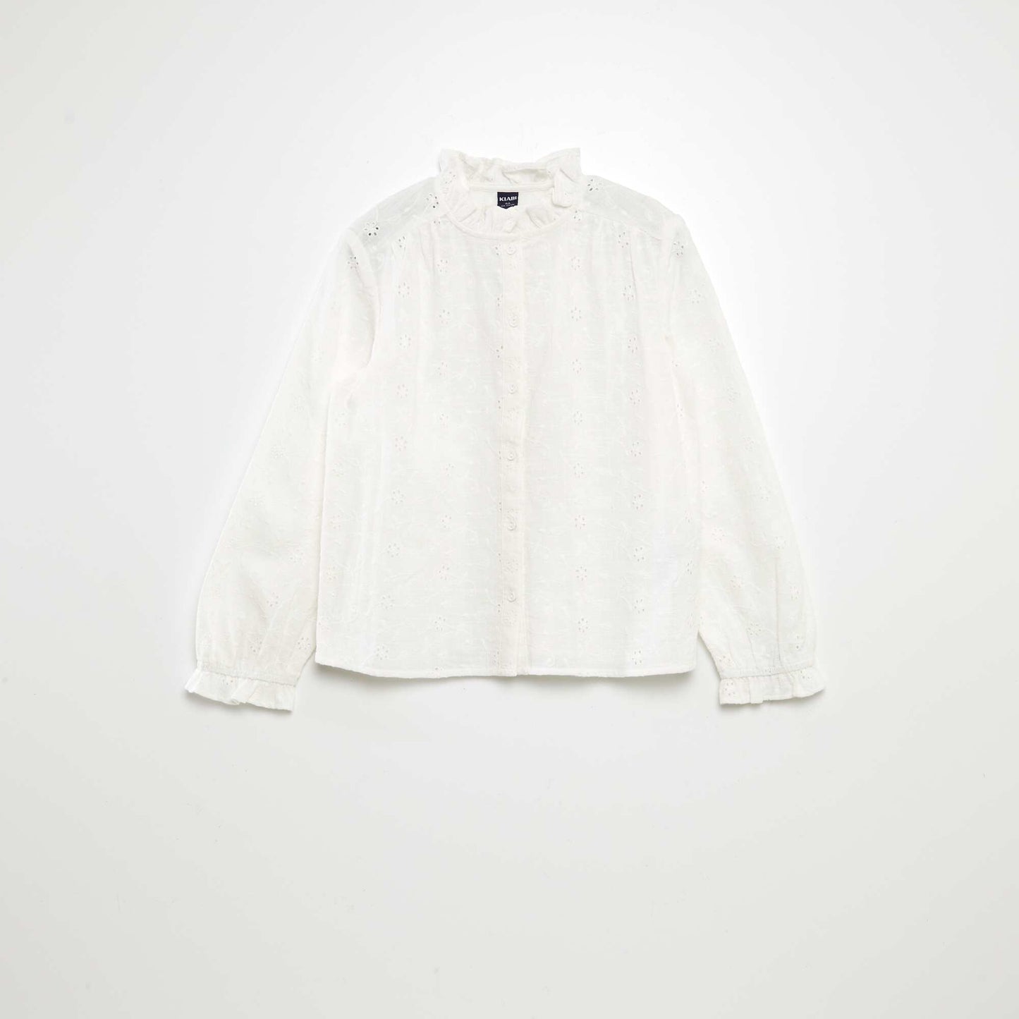 Broderie anglaise blouse WHITE