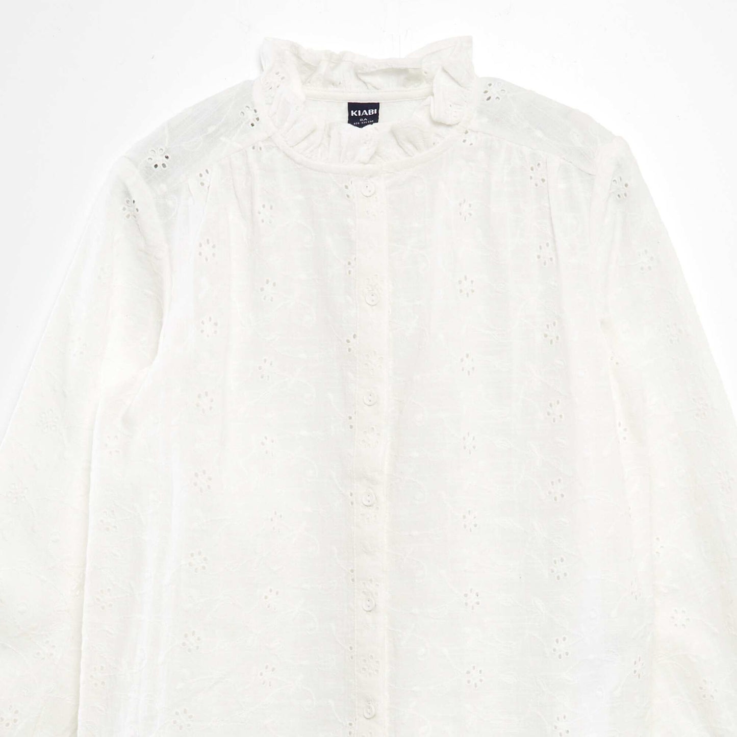 Broderie anglaise blouse WHITE