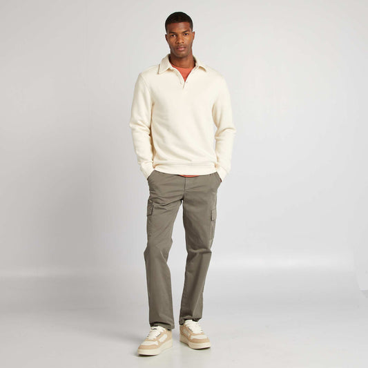 Regular-fit multi-pocket trousers KHAKI