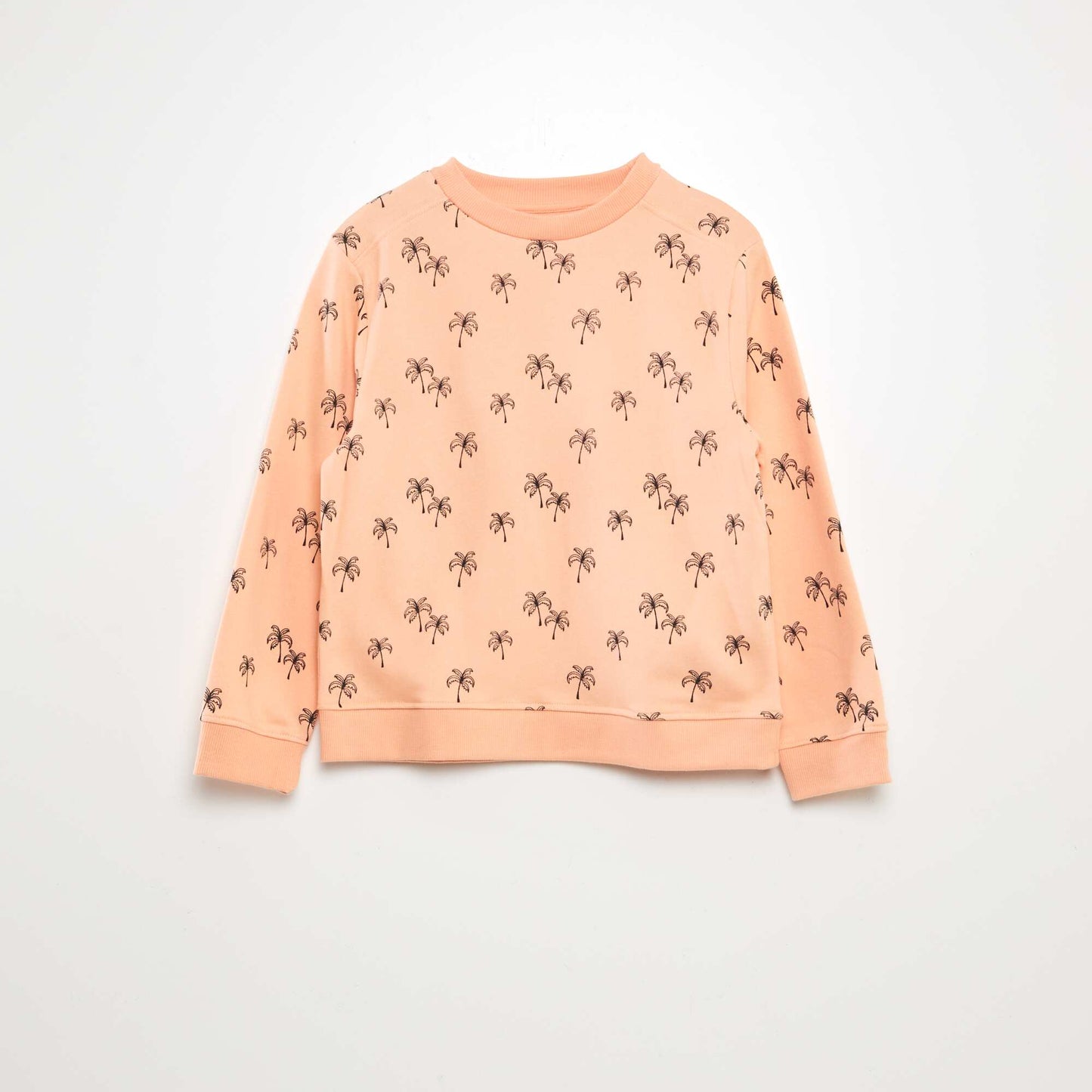 Lightweight patterned sweatshirt ORANGE