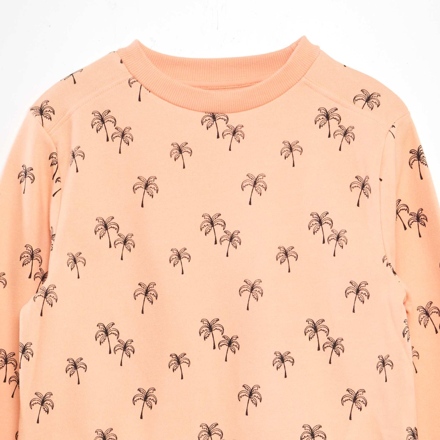 Lightweight patterned sweatshirt ORANGE