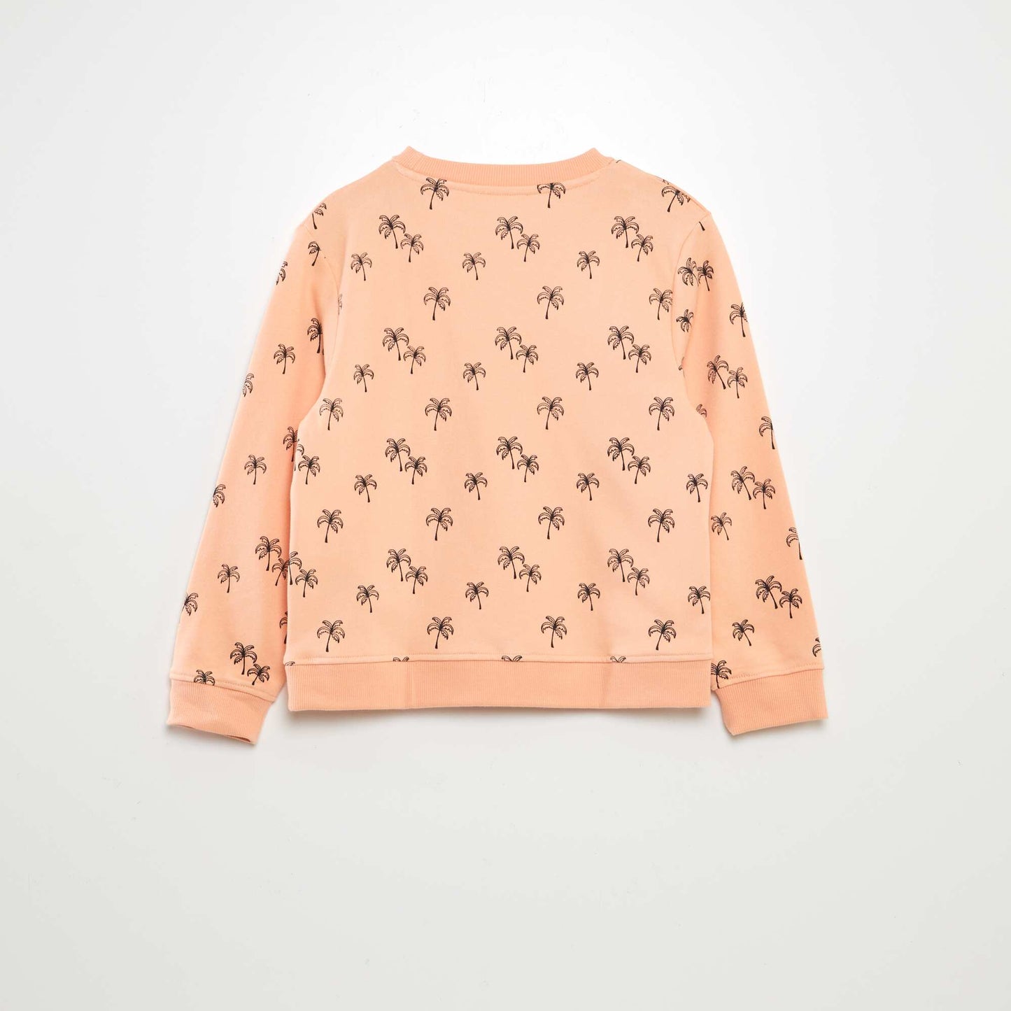 Lightweight patterned sweatshirt ORANGE