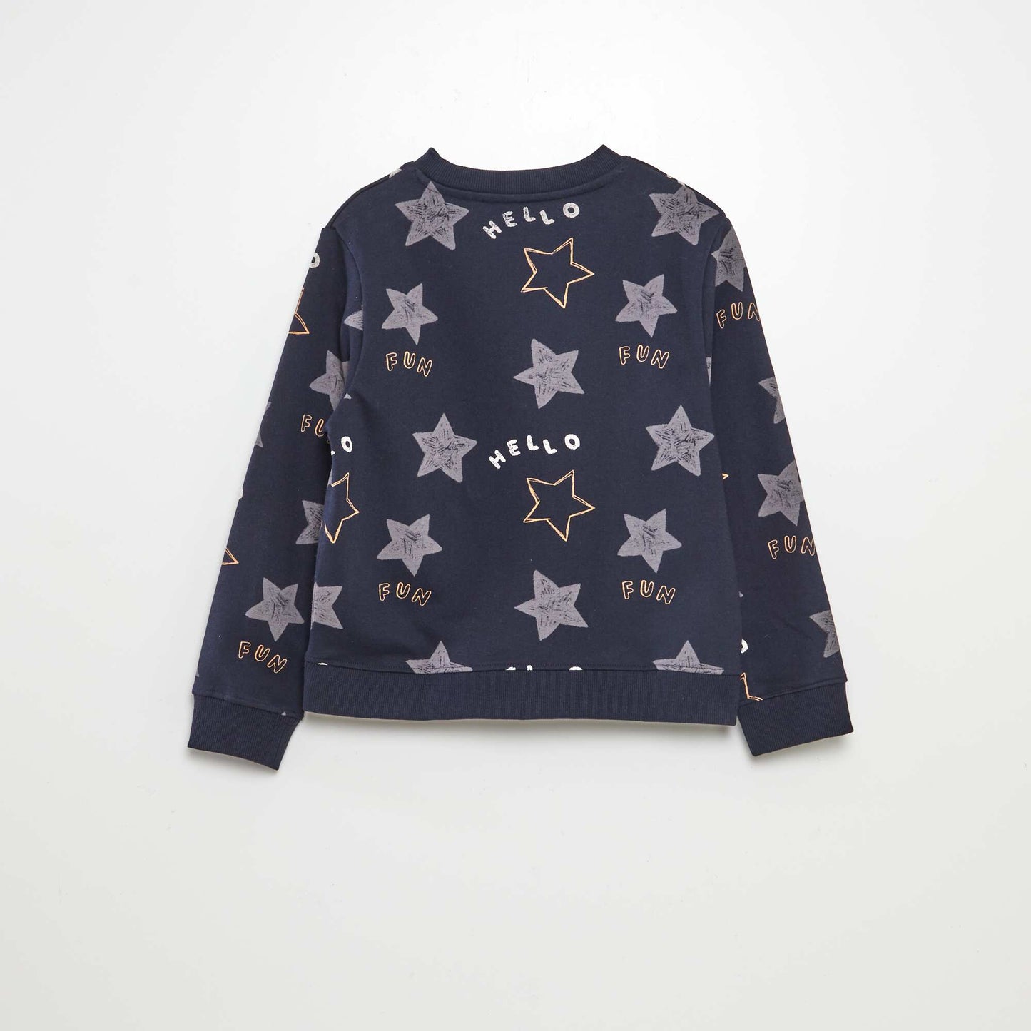 Lightweight patterned sweatshirt BLUE