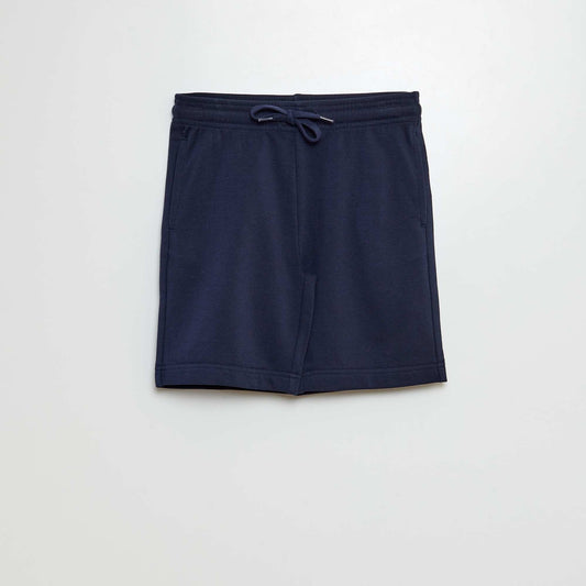 Lightweight sweatshirt fabric shorts BLUE