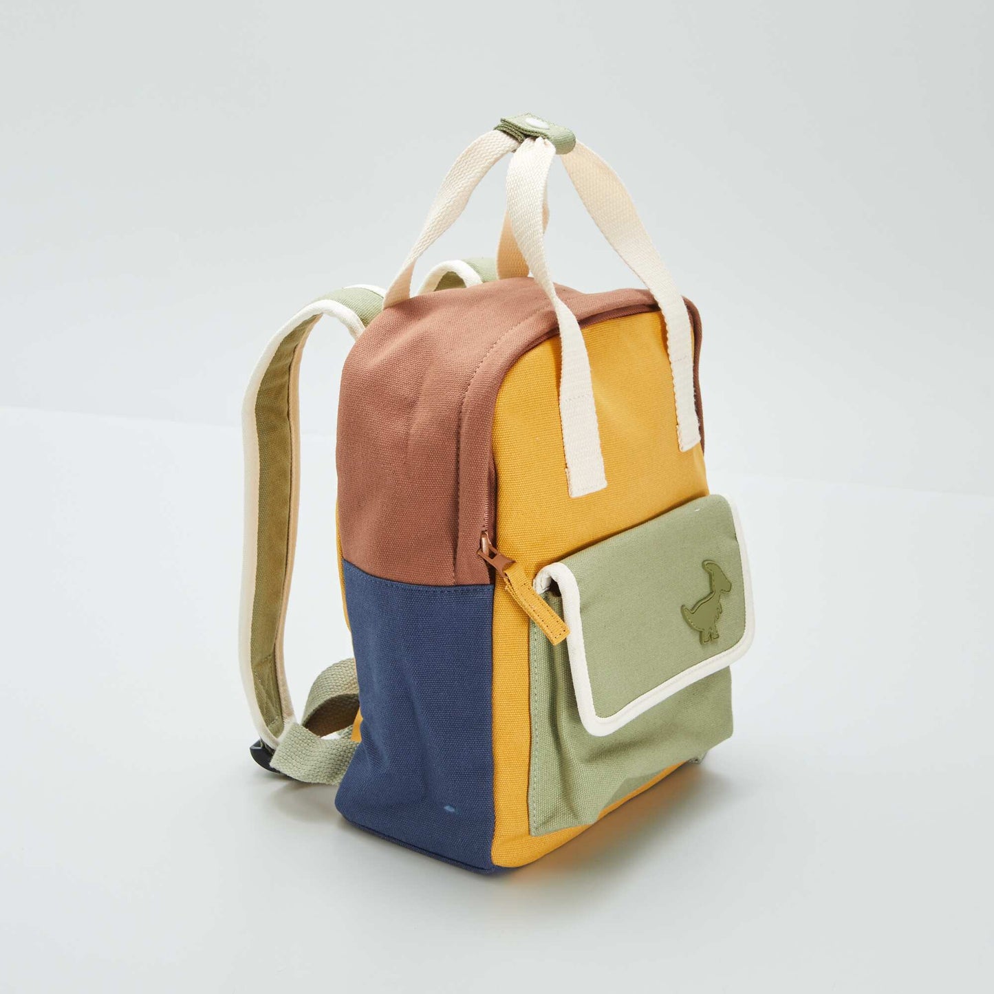 Colour block backpack KHAKI