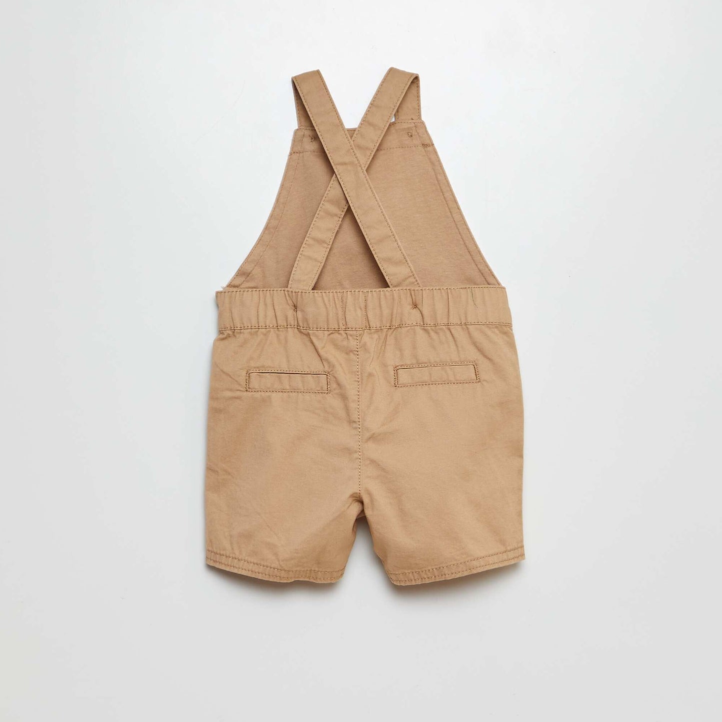 Twill dungarees BEIGE