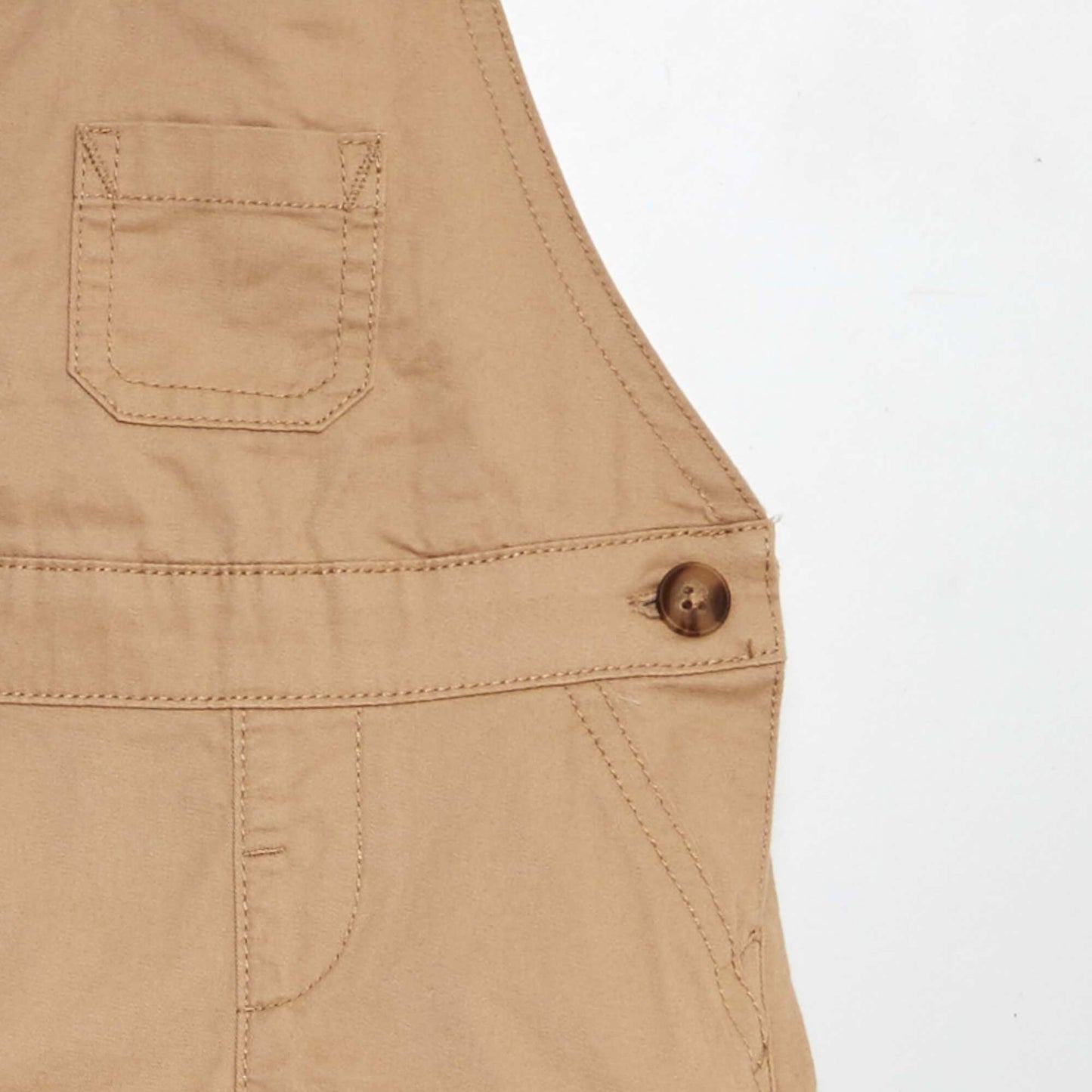 Twill dungarees BEIGE