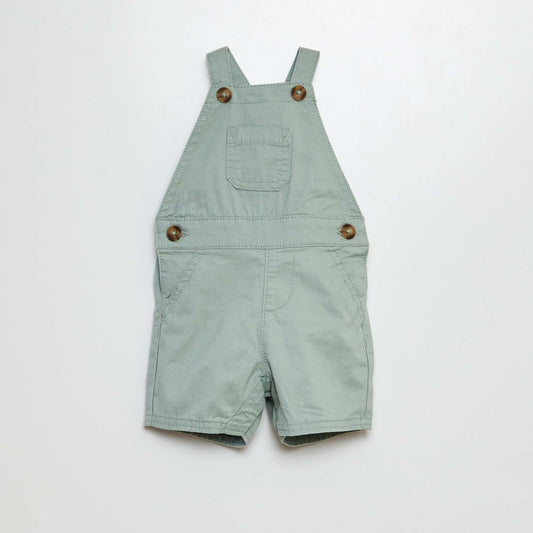 Twill dungarees GREEN