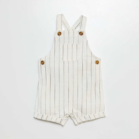 Lightweight dungarees WHITE