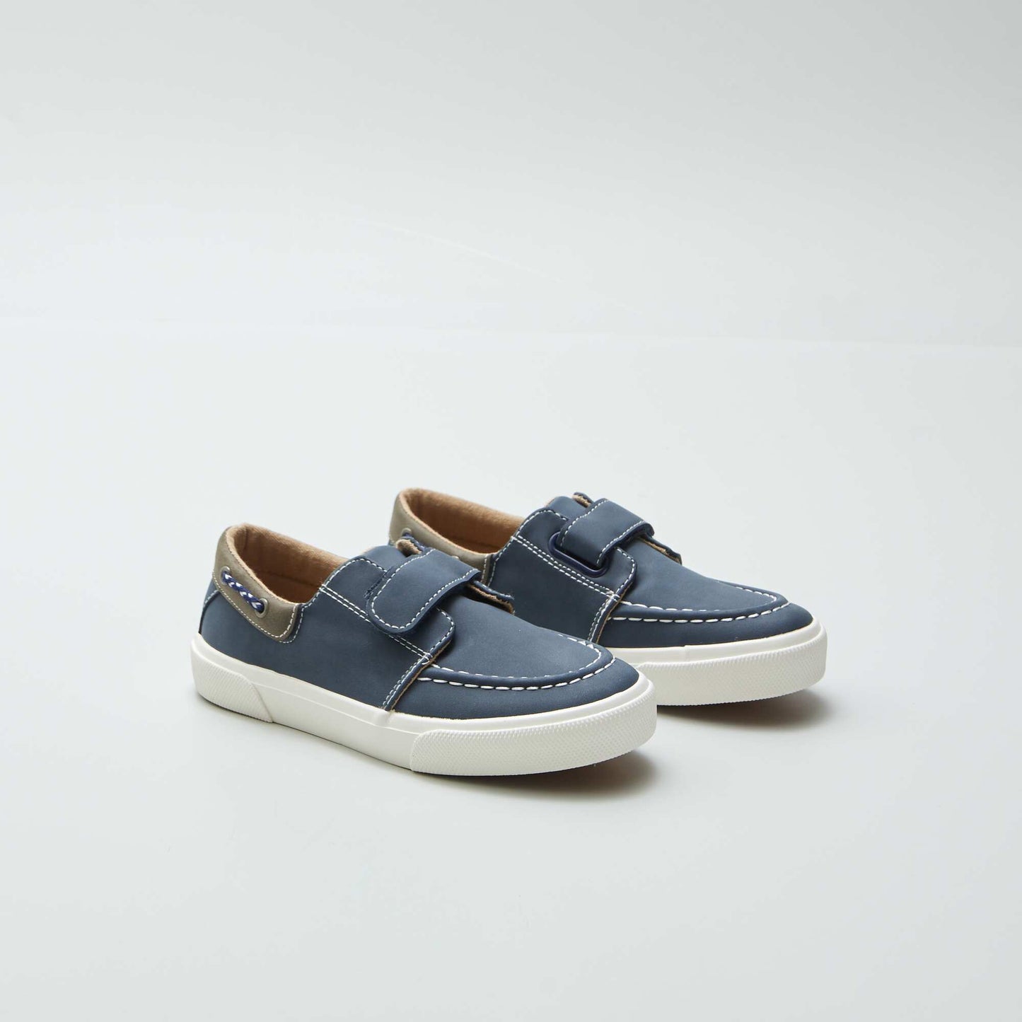 Hook and loop deck-style trainers BLUE