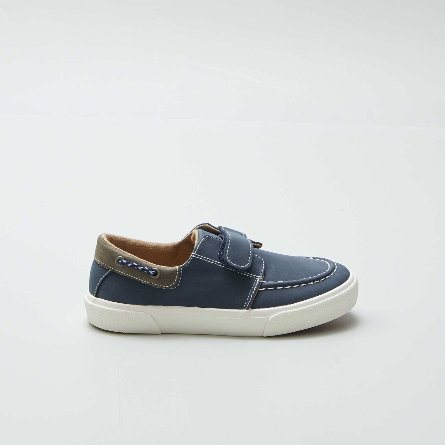 Hook and loop deck-style trainers BLUE