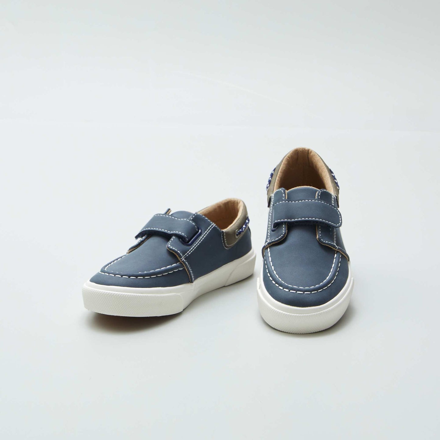 Hook and loop deck-style trainers BLUE