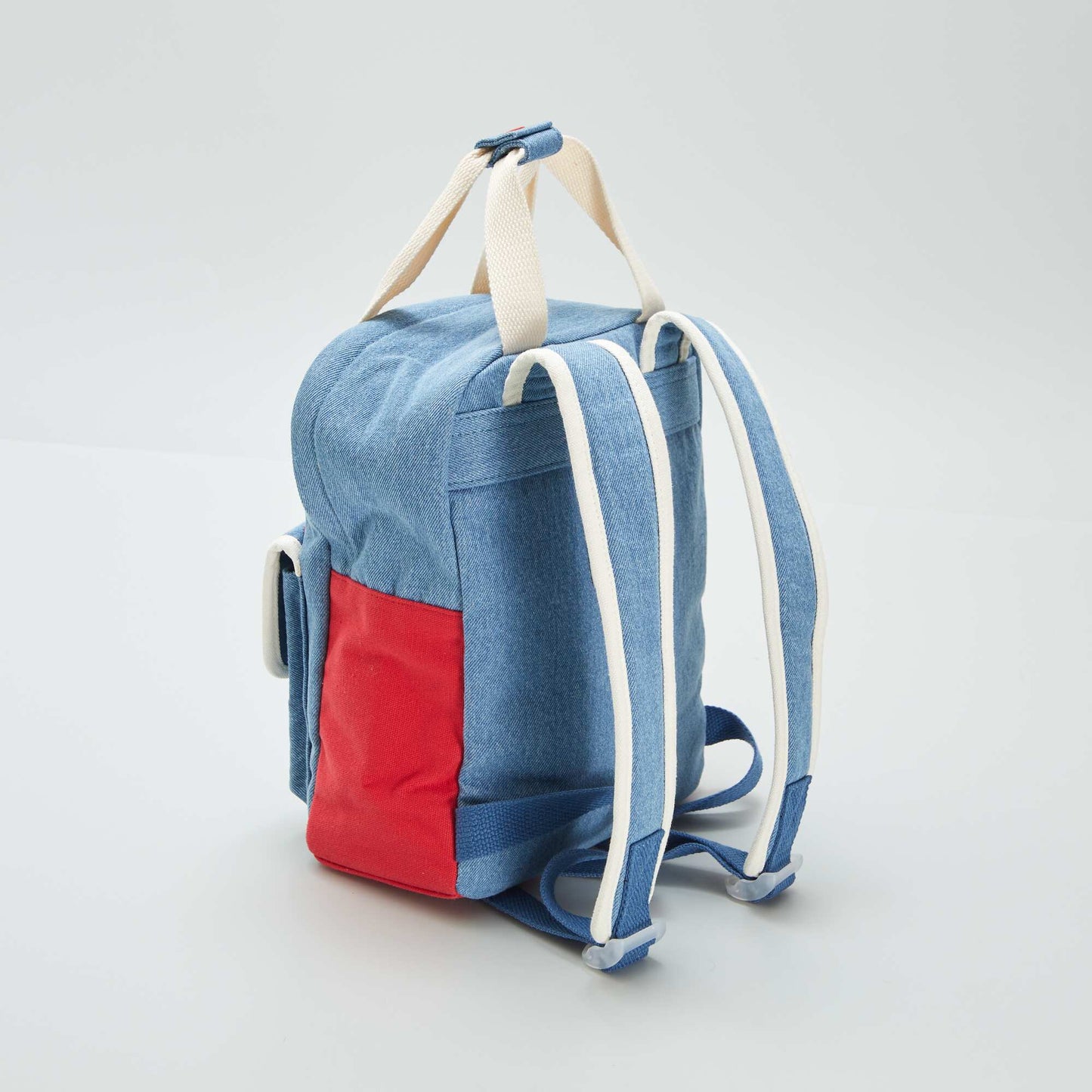 Denim-look backpack BLUE