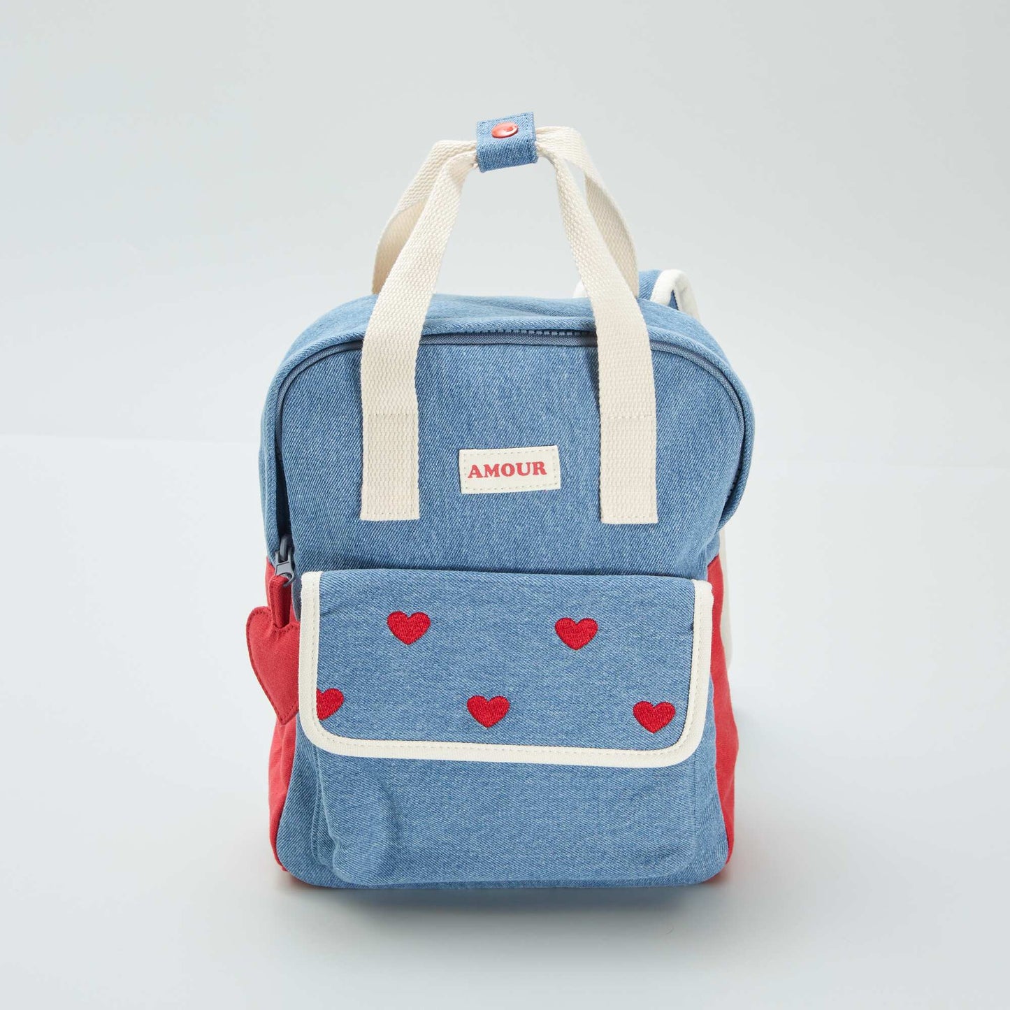 Denim-look backpack BLUE