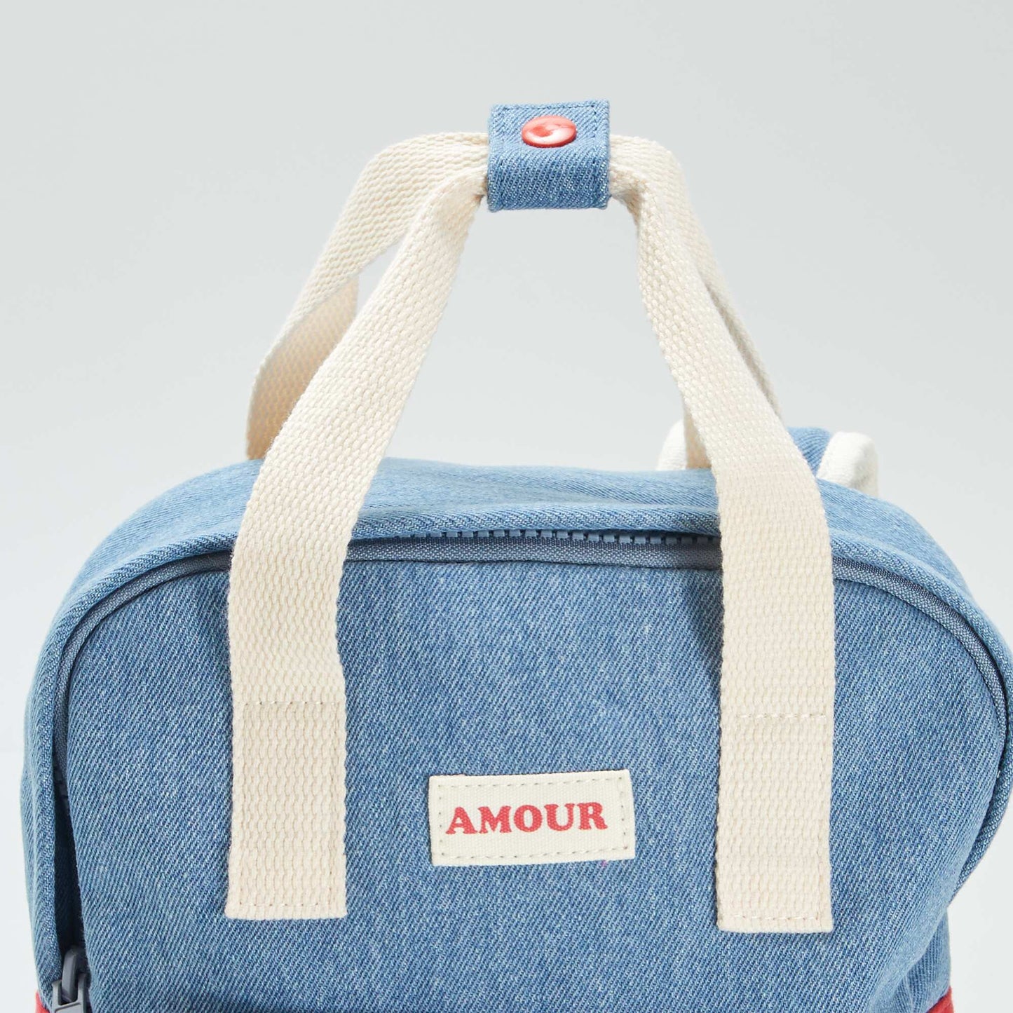 Denim-look backpack BLUE