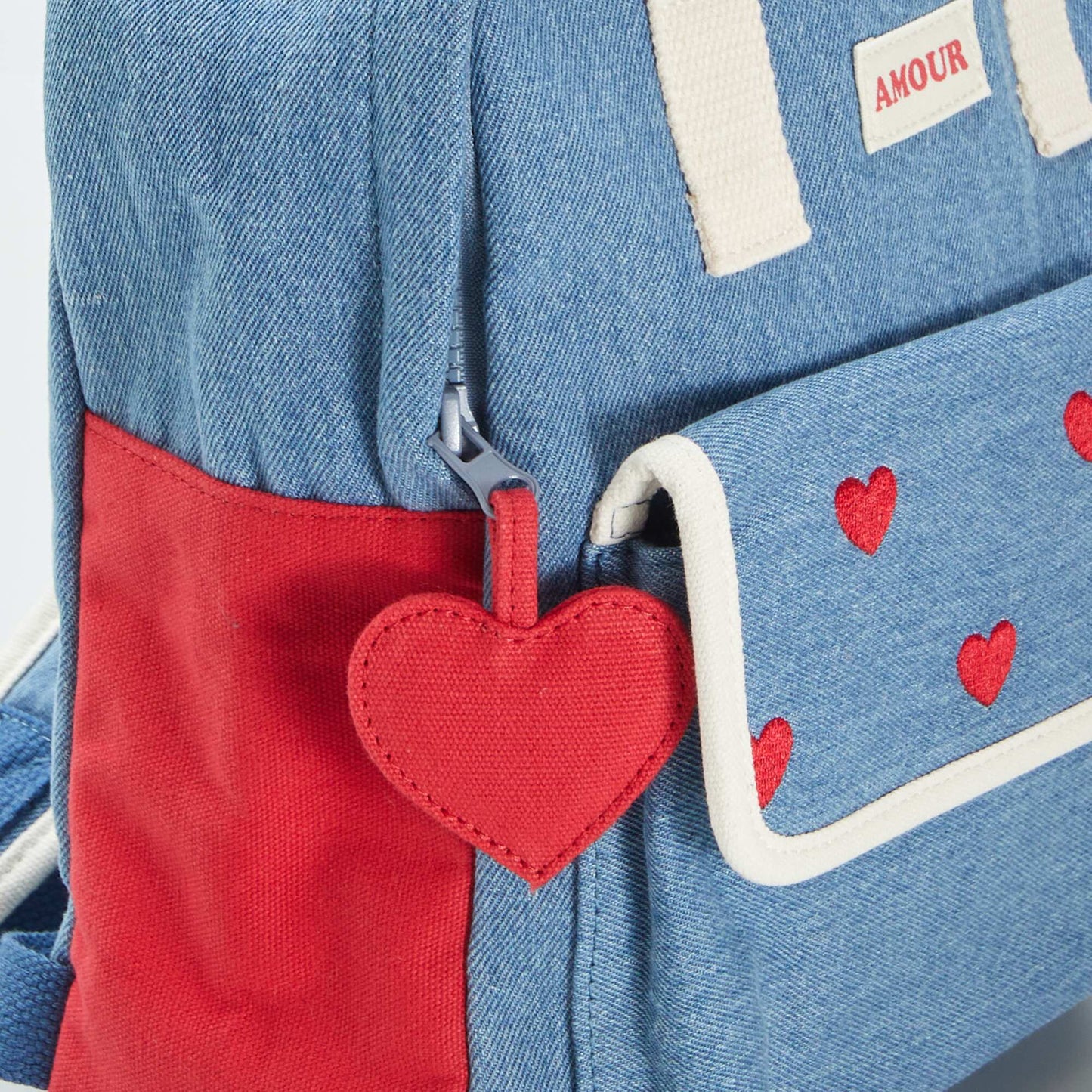 Denim-look backpack BLUE