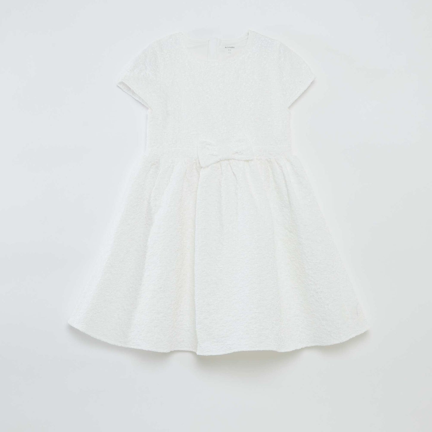 Jacquard party dress WHITE