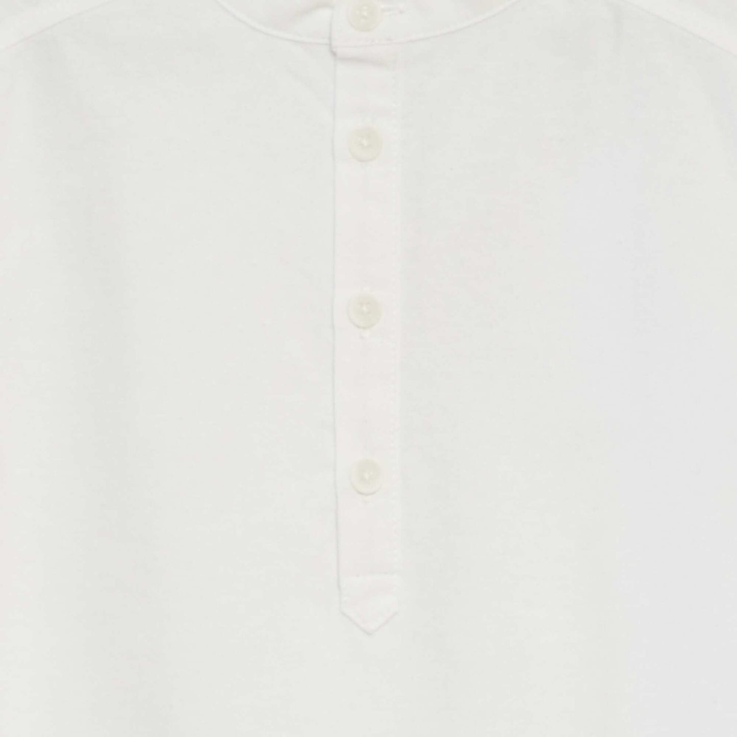 Cotton shirt with mandarin collar WHITE