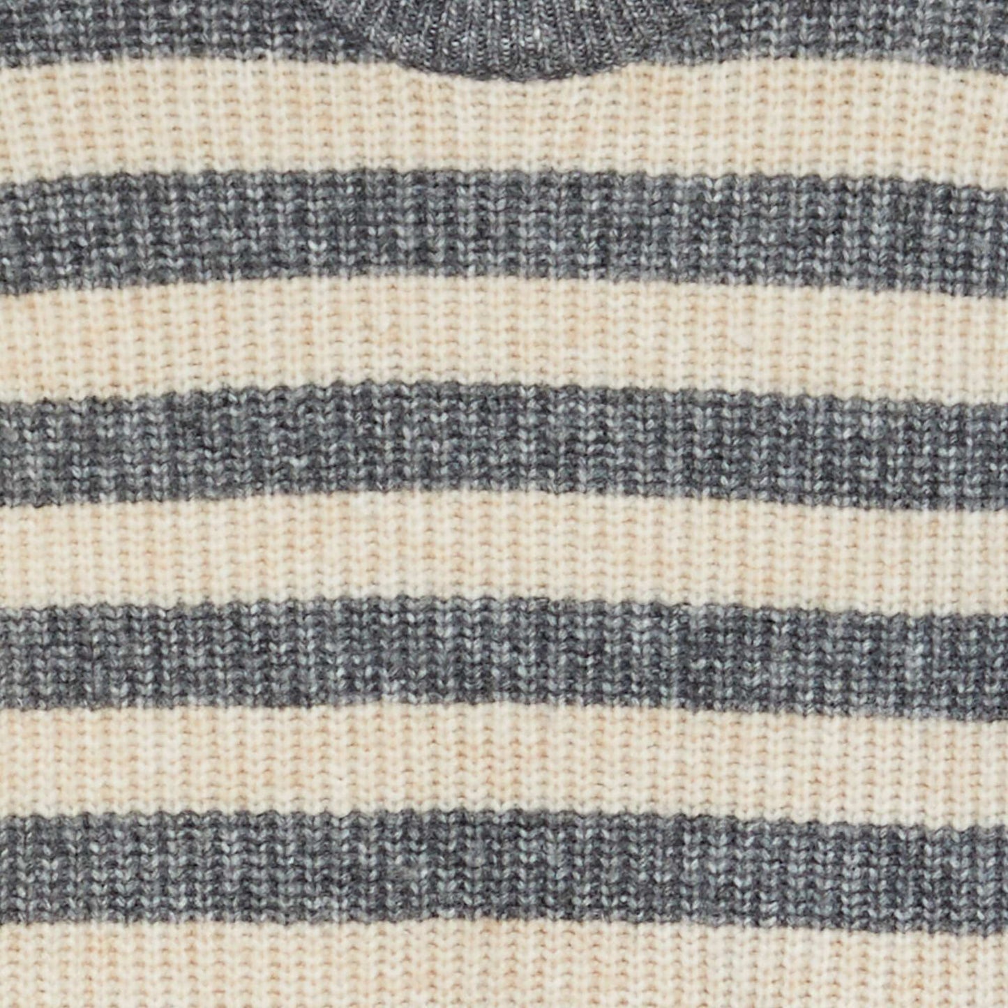 Wool-blend Breton stripe jumper GREY