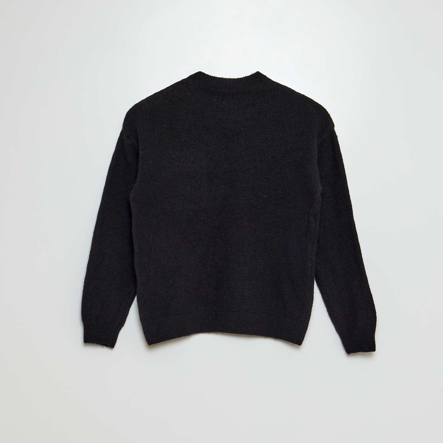 Jumper with flap pocket BLACK