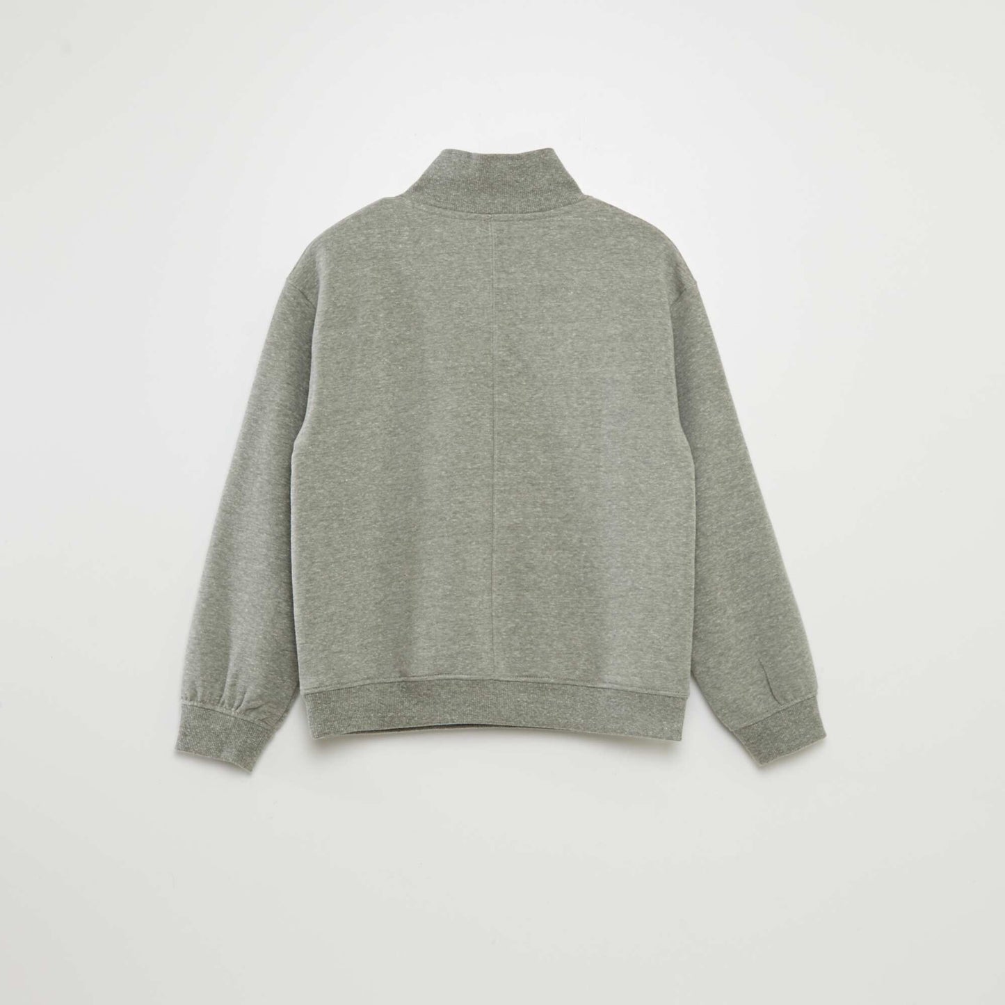 High neck sweatshirt KHAKI