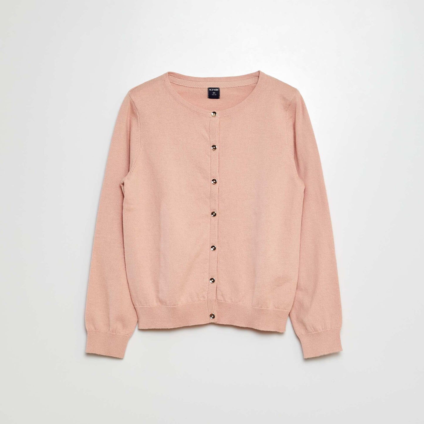 Plain knit cardigan PINK