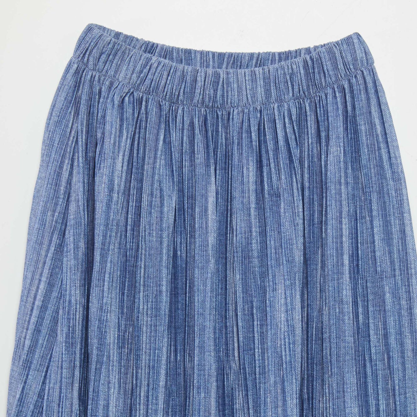 Long pleated skirt BLUE