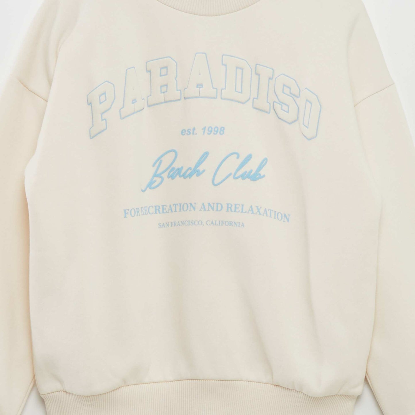 Campus-style sweatshirt WHITE