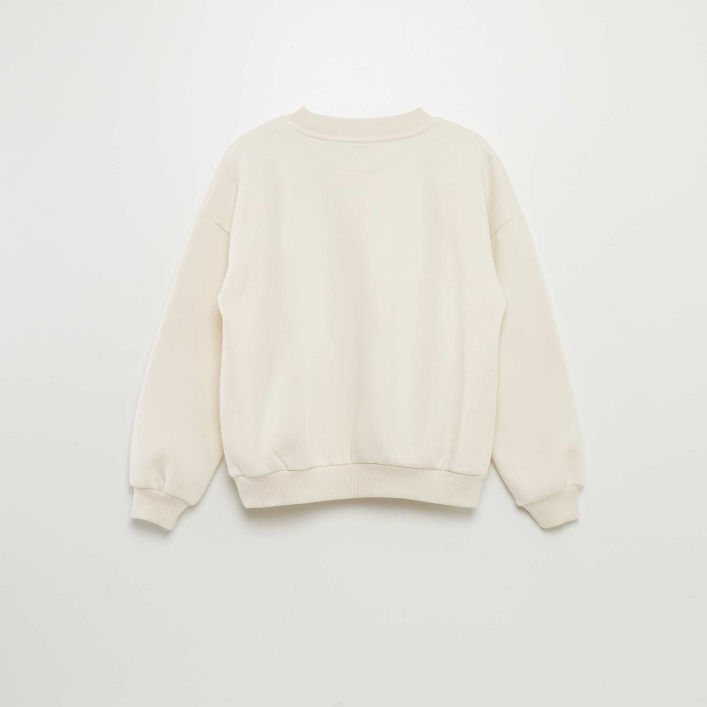 Campus-style sweatshirt WHITE