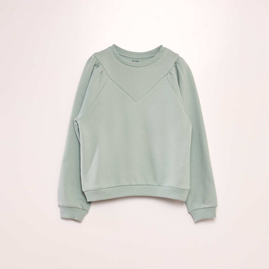 Round-neck sweatshirt GREEN