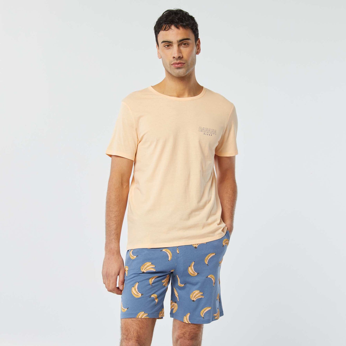 Short pyjamas - 2-piece set ORANGE